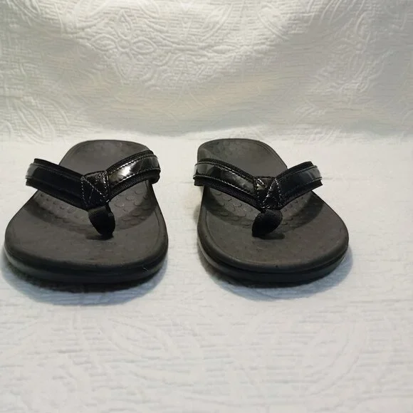 Vionic Womens Black Flip Flop Sandals With Comfort Soles Size 8 - Picture 4 of 9